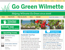 Tablet Screenshot of gogreenwilmette.org